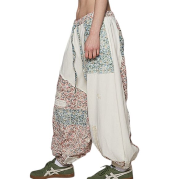 ❤️RESTOCKED-POL JOGGERS RELAXED PATCHWORK OATMEAL (Matching Jacket Seperate) - Picture 5 of 16